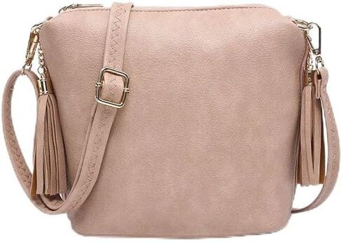 JEN & CO. Crossbody Bags for Women - Sling Bags for Women Dylan Crossbody Bag w/ 2 Side Tassel Zippers (M1766) in Saudi Arabia