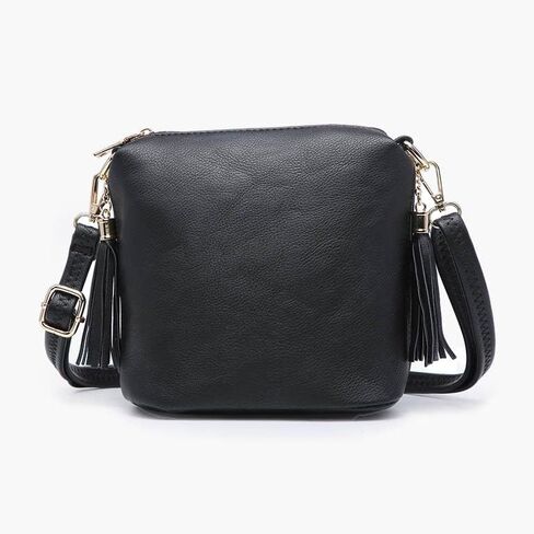 JEN & CO. Crossbody Bags for Women - Sling Bags for Women Dylan Crossbody Bag w/ 2 Side Tassel Zippers (M1766) in Saudi Arabia