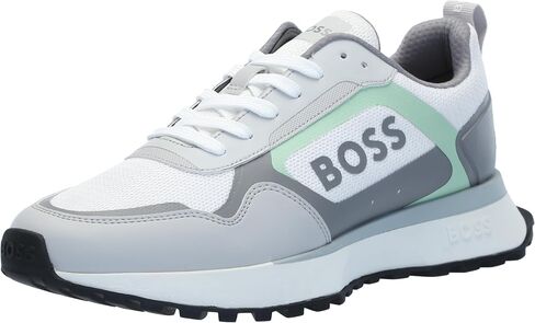BOSS Men's Big Logo Mesh Mix Lace Up Sneaker in Saudi Arabia