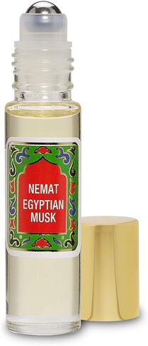 Egyptian Musk Perfume Oil Roll-On - Egyptian Fragrance Oil Roller (No Alcohol) Perfumes for Women and Men by Nemat Fragrances, 10 ml / 0.33 fl Oz in Saudi Arabia