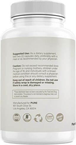 Pure Probiotic | 30 Billion CFUs of Bacillus Coagulans | FOS | Promotes Healthy Digestion | Supports Urinary and Immune Health | by Pure, INC. in Saudi Arabia