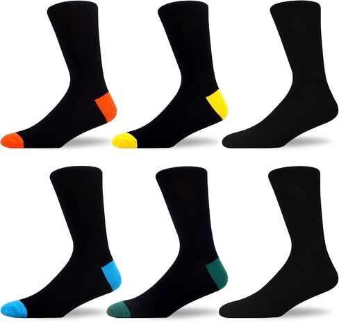 جوارب WeciBor للرجال من الخيزران رايون خفيفة الوزن بدون خياطة - مقاس 9-11/10-13/13-16 in Kuwait