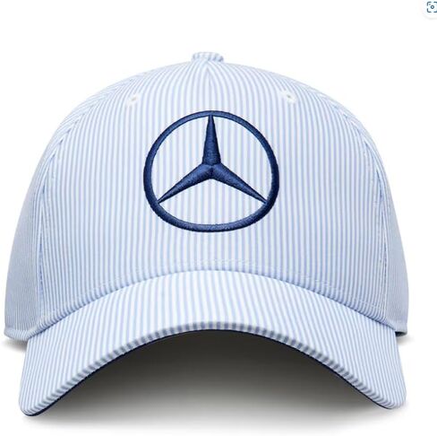 قبعة Mercedes AMG Petronas F1 - George Russell Monaco 2024 إصدار خاص - للجنسين - أزرق - مقاس واحد للبالغين in Saudi Arabia