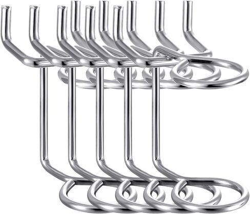 5 قطع من CLISPEED دعامات خطافية للأرفف ذات حلقة مزدوجة مفك براغي حامل لوحة ربط أداة خطاطيف أدوات تخزين خطاطيف بيجبورد منظم كماشة حامل بيجبورد ثقب لوح مكواة معدنية للفتيات in Kuwait