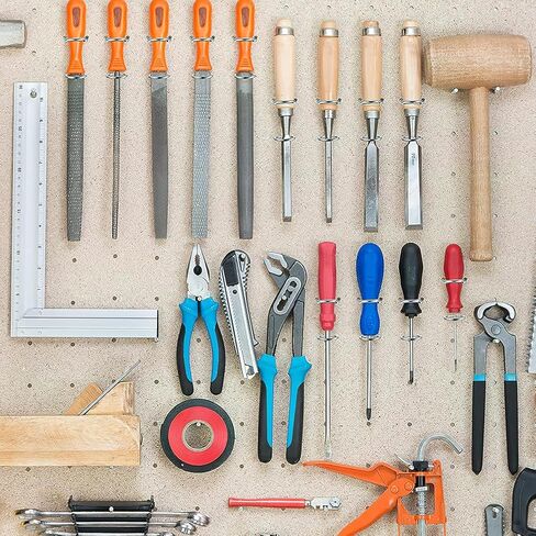 5 قطع من CLISPEED دعامات خطافية للأرفف ذات حلقة مزدوجة مفك براغي حامل لوحة ربط أداة خطاطيف أدوات تخزين خطاطيف بيجبورد منظم كماشة حامل بيجبورد ثقب لوح مكواة معدنية للفتيات in Kuwait