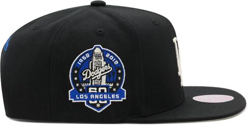 Mitchell & Ness Los Angeles Dodgers Cooperstown MLB Team Classic Snapback Hat Cap - Black in Saudi Arabia