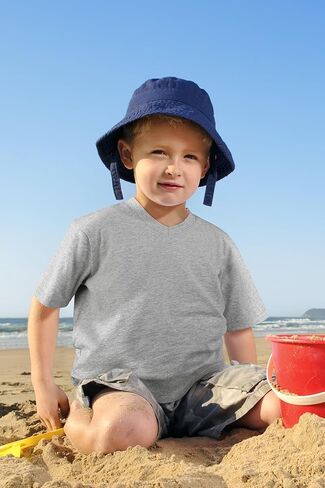 4 قطع من تي شيرت للأطفال الصغار برقبة على شكل حرف V وأكمام قصيرة للأطفال الصغار بطبقات أساسية من القمصان ذات الألوان الصلبة للأولاد والأطفال in Kuwait