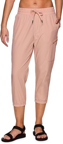 Avalanche Women's Quick Dry Hiking Golf Zipper Pocket Stretch Woven Capri Pant in Saudi Arabia