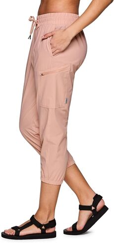 Avalanche Women's Quick Dry Hiking Golf Zipper Pocket Stretch Woven Capri Pant in Saudi Arabia