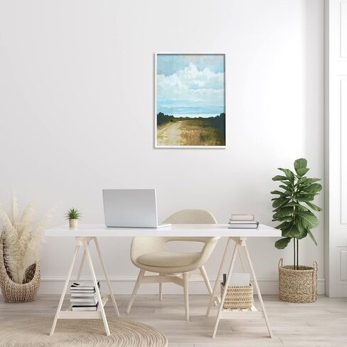 Stupell Industries Atmospheric Blue Clouds Over Rural Country Path Framed Wall Art, Design By Cloverfield & Co. in Saudi Arabia