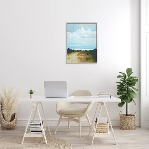 Stupell Industries Atmospheric Blue Clouds Over Rural Country Path Framed Wall Art, Design By Cloverfield & Co. in Saudi Arabia