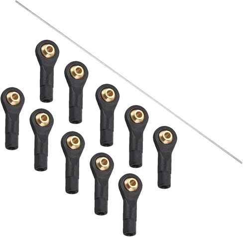 MECCANIXITY M2 x 250mm مثبتات قضيب من الفولاذ المقاوم للصدأ 304 ملولبة بالكامل ووصلة توجيه رافعة M2 2.0xL19mm، مجموعة 11 بوصة in Saudi Arabia