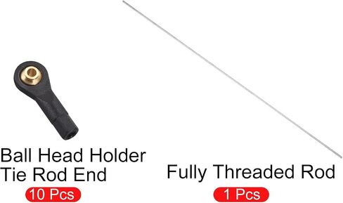 MECCANIXITY M2 x 250mm مثبتات قضيب من الفولاذ المقاوم للصدأ 304 ملولبة بالكامل ووصلة توجيه رافعة M2 2.0xL19mm، مجموعة 11 بوصة in Saudi Arabia