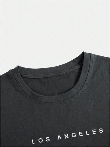 SOLY HUX Men's Letter Graphic Tee Tops Vintage Short Sleeve Crew Neck T Shirts Summer in Saudi Arabia