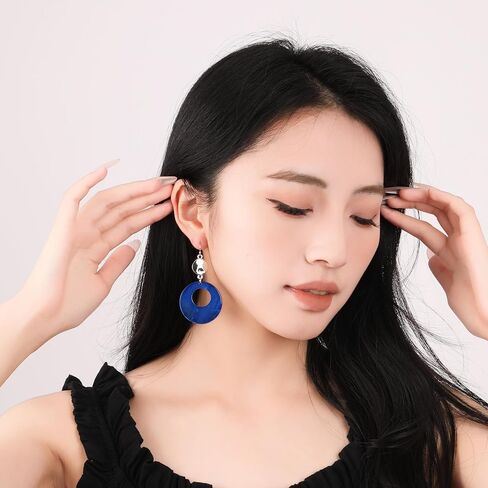 Jules D. Natural Shell Tear Drop Earrings Trendy Fashion Dangling Earring for Women in Kuwait