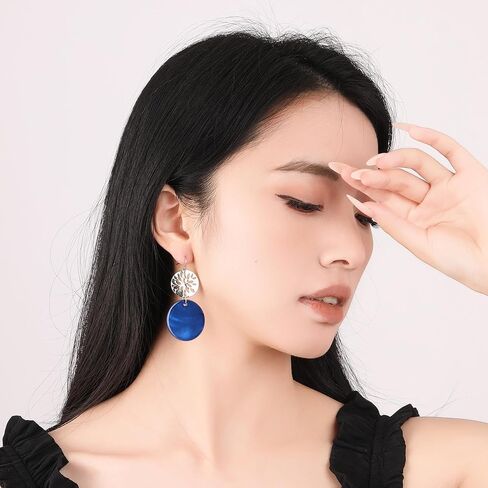 Jules D. Natural Shell Tear Drop Earrings Trendy Fashion Dangling Earring for Women in Saudi Arabia