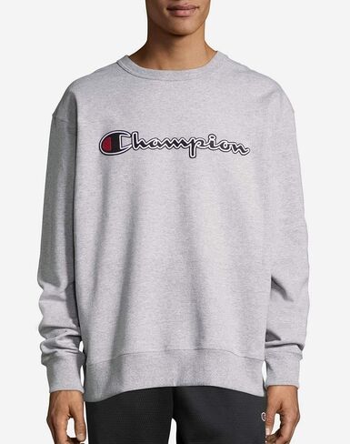 Champion Men's Powerblend Fleece Crew, Script in Saudi Arabia