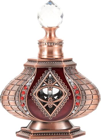 Healifty Travel Perfume Bottles Arabic Perfume Bottles Vintage Perfume Dispenser Glass Perfume Bottle Refillable Essential Bottle Oil Empty Crystal Perfume Vial 12ml Mini Perfume in Saudi Arabia