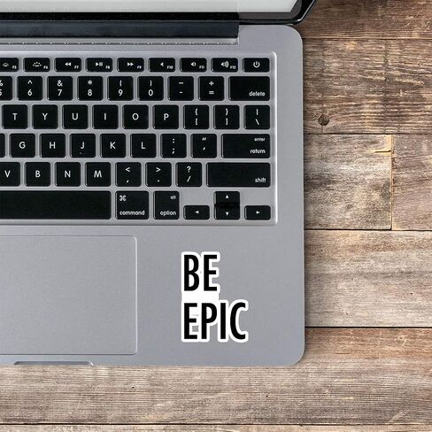 Be Epic Sticker Motivational Quotes Stickers - 3 Pack - Set of 2.5, 3 and 4 Inch Vinyl Laptop Stickers - for Laptop, Phone, Water Bottle, Car & More Decal (3 Pack) S214657-3Pack in Saudi Arabia