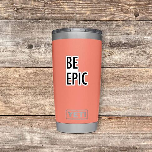 Be Epic Sticker Motivational Quotes Stickers - 3 Pack - Set of 2.5, 3 and 4 Inch Vinyl Laptop Stickers - for Laptop, Phone, Water Bottle, Car & More Decal (3 Pack) S214657-3Pack in Saudi Arabia