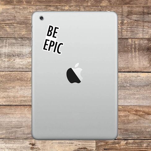 Be Epic Sticker Motivational Quotes Stickers - 3 Pack - Set of 2.5, 3 and 4 Inch Vinyl Laptop Stickers - for Laptop, Phone, Water Bottle, Car & More Decal (3 Pack) S214657-3Pack in Saudi Arabia