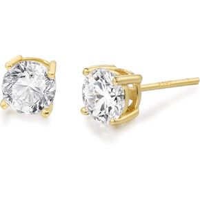 S.Leaf Cubic Zirconia Stud Earrings Studs Statement Earrings for Women Diamond Stud Earrings for Women Hypoallergenic Sterling Silver Flat Back Stud Earrings for Women in Kuwait