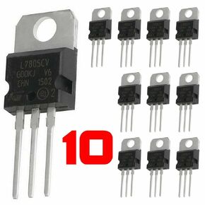 10 x LM7805 L7805CV 7805 TO-220 5V 1.5A Voltage Regulator