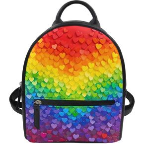 HUGS IDEA Sunshine Sunflower Skull Print Mini Leather Backpack Purse for Women Ladies with Shoulder Straps Casual Dailypacks