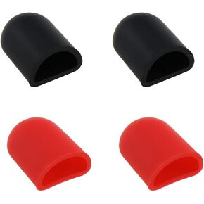 E-outstanding Electric Scooter Foot Support Cover 4PCS Anti-Slip Silicone Electric Scooter Foot Protective Sleeves for M365/Pro 2//1S/ProEssential Lite/G30 Max/ES Series, 2 Each for Black and Red