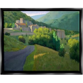 Stupell Industries Winding Road Path Distant Rural Farm Town Canvas Wall Art, Design By Ian Roberts