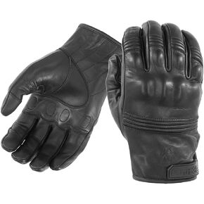 Damascus Gear: ATX96 All-Leather Gloves - Hard Knuckles, Reinforced Palms, Contoured Fit, Touchscreen Capable