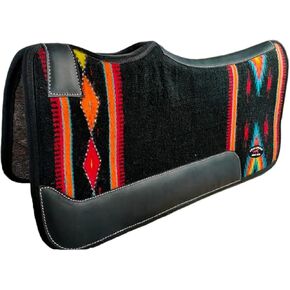 CHALLENGER Horse 32"x30" Western Contoured Therapeutic Woven Wool Felt Saddle Pad 39250