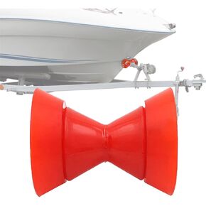 3" Marine Trailer Poly Bow Roller, 1/2" Shaft Non-Marking Assembly with End Cap for Stopping Boat Trailer