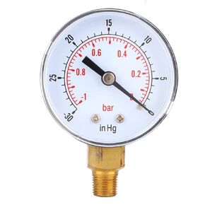 Air Vacuum Gauge, Vacuum Pressure Gauge, Compressor Vacuum Gauge Valve for Monitoring Pressure Levels with Confidence