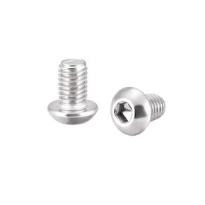 uxcell M8x12mm Machine Screws Hex Socket Round Head Screw 304 Stainless Steel Fasteners Bolts 5pcs