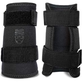 Kettlebell Wrist Guards, Adjustable Straps for Comfortable Fit, 7mm Protection - Covers Wrist and Forearm, Wear on Skin and Shirt, Lightweight and Durable (Pair)