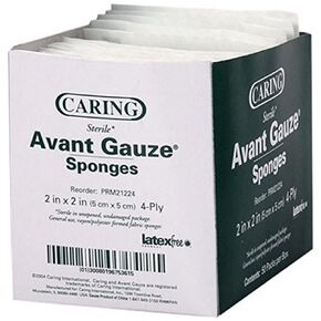 Medline Sterile Non-Woven Gauze Sponges, 4-Ply, 2" x 2", Ideal for Wound Dressing, Pack of 1500