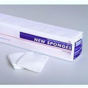 Dukal New Sponge, Nonsterile, 4" x 4", 4-ply Bag of 200