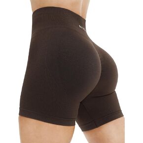 NVS Workout Shorts Women Amplify Contour Seamless Scrunch Shorts Gym Running Fitness Yoga Booty Bike Shorts