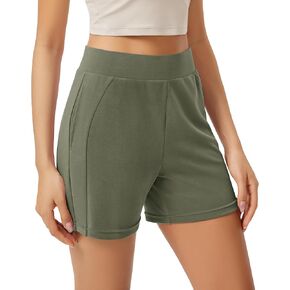 ODODOS Women's Modal Soft Casual Shorts with Pockets High Waist Comfy Lounge Shorts- 5" Inseam