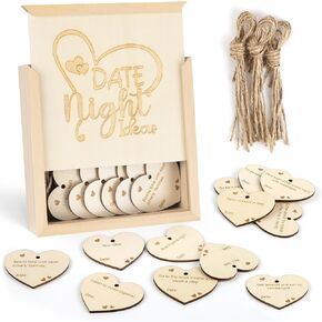 Sealmic 60 Couple Date Night Ideas, Wooden Date Night Games for Couples, Date Night Activities Wood Box, Couple Gifts Ideas for Valentines Day