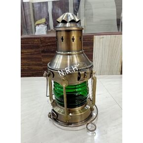 Antique Cargo Ship Boat Oil Lantern-Maritime Collectible Nautical Antique -Lantern-Boat Lamps-Vintage Lighting Lamp