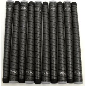 10 Winn Dri-Tac Wrap Oversize Dark Gray Grips - 18257