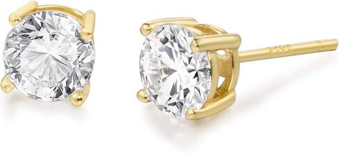 S.Leaf Cubic Zirconia Stud Earrings Studs Statement Earrings for Women Diamond Stud Earrings for Women Hypoallergenic Sterling Silver Flat Back Stud Earrings for Women in Kuwait