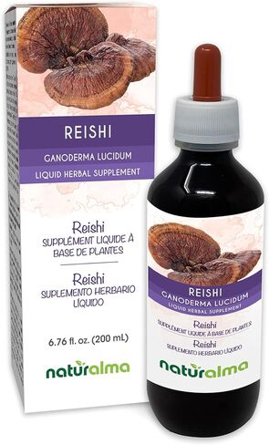 Naturalma Reishi (Ganoderma lucidum) fungus or mushroom Alcohol-free Tincture - 4 fl oz Liquid extract in drops - Herbal supplement - Vegan in Saudi Arabia