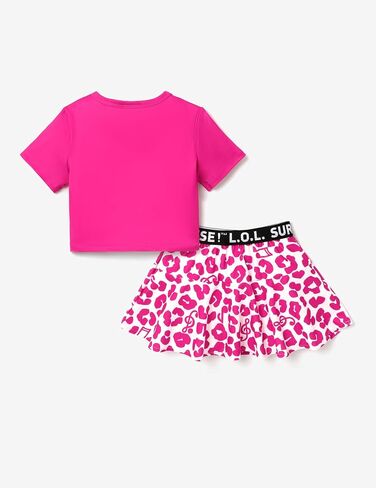 L.O.L. Surprise! Toddler Girl Skirt Set Short-sleeve Tee and Skirt Sets 2PCS Clothes Set Outfit 3-10 Years in Saudi Arabia