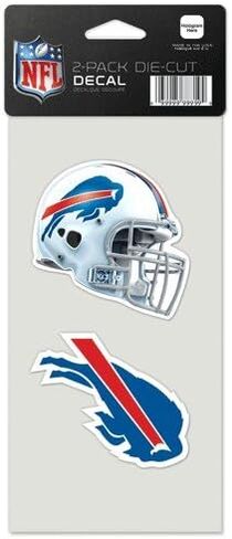 ملصق Wincraft NFL Buffalo Bills Perfect Cut (مجموعة من 2)، 4 بوصة × 4 بوصة، أسود in Saudi Arabia