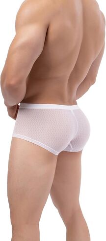 ملابس داخلية مثيرة للرجال من Hanhepee شفافة من خلال ملابس داخلية منتفخة وسروال داخلي من الدانتيل الناعم in Kuwait