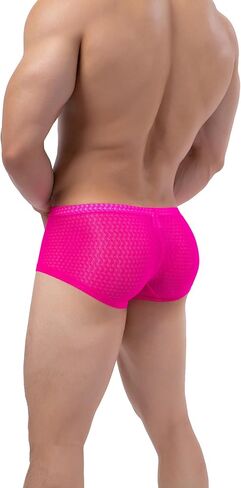 ملابس داخلية مثيرة للرجال من Hanhepee شفافة من خلال ملابس داخلية منتفخة وسروال داخلي من الدانتيل الناعم in Kuwait