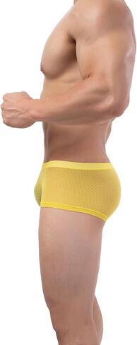 ملابس داخلية مثيرة للرجال من Hanhepee شفافة من خلال ملابس داخلية منتفخة وسروال داخلي من الدانتيل الناعم in Kuwait